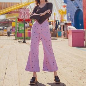 Big Bud Press Bell Bottoms, Star Print, Pink, Lavender, Sold Out, size 1XL